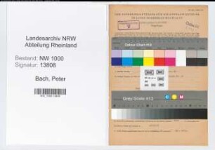 Entnazifizierung Peter Bach, geb. 04.04.1906 (Geschaeftsfuehrer)