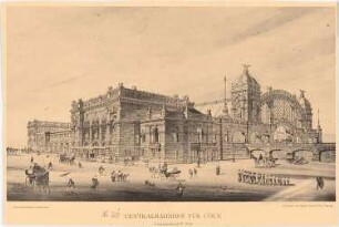 Hauptbahnhof, Köln: Perspektivische Ansicht