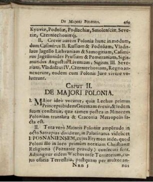 Caput II. De Maiori Polonia