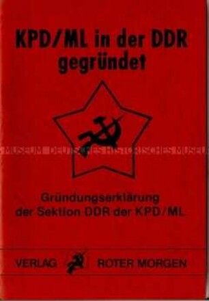 Dokumentation zur Gründung einer linksradikalen Partei in der DDR