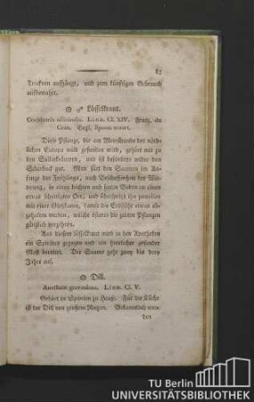 Löffelkraut. Cochlearia officinalis. Linn. Cl. XIV. Franz. du cran. Engl. spoon wort.