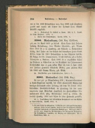 3287. Rosenthal (Joh. Wilh. Aug.)