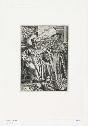 Bildnis Otto Heinrich von der Pfalz, Blatt 75 der Folge "Bayrische Fürsten"