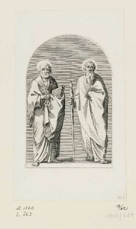 Petrus und Paulus, Blatt 10 der Folge "Gemälde von Rom"