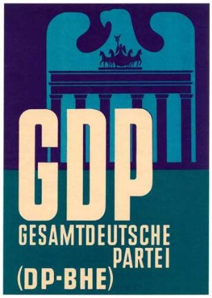 GDP (DP-BHE), Bundestagswahl 1957 ? 1961 ?