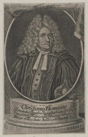 Bildnis des Christianus Thomasius