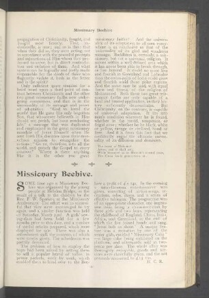 Missionary beehive