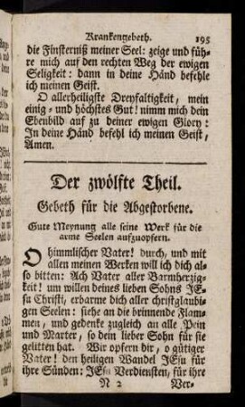 195-206, Der zwölfte Theil.