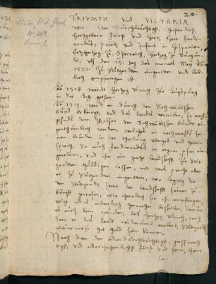 20r-27v, Triumph und Victoria wie der durchlauchigst christenlich hochgeborn Fürst und Herr, Herr Ferdinandus, Prinz und Infant in Hispanien...