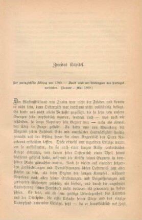 Zweites Kapitel. Der portugiesische Feldzug von 1809 ...