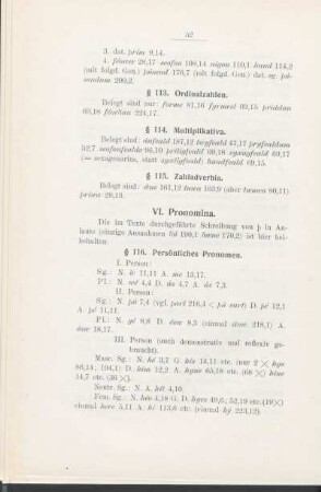 VI. Pronomina.