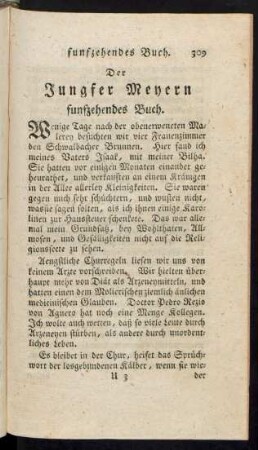 Der Jungfer Meyern funfzehendes Buch.