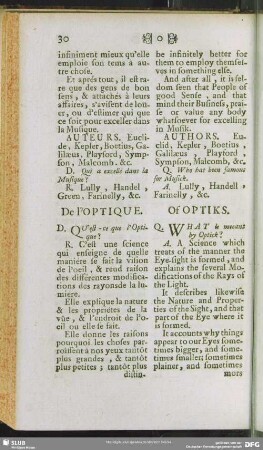 De l'Optique
