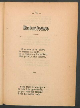 Relaciones