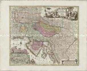 Exactissima Ducatus Carniolae Vinidorum Marchia et Histriae. Mit einer Nebenkarte: Der Czirknizer See