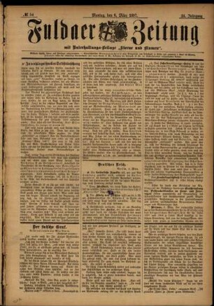Ausgabe vom Montag, den 08. März 1897.