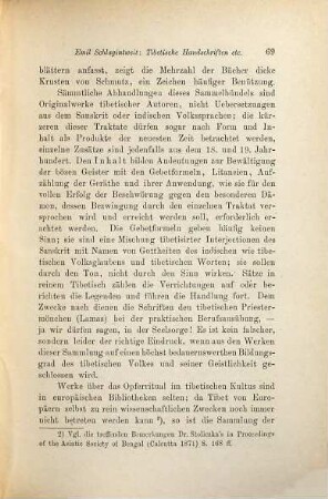 Die tibetischen Handschriften der königl. Hof- und Staatsbibliothek zu München