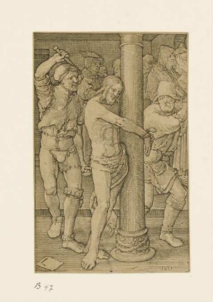 Geißelung Christi, Blatt 6 der Folge "Passion"