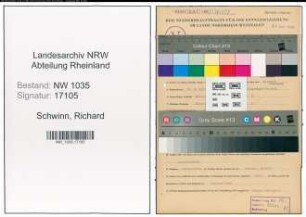 Entnazifizierung Richard Schwinn , geb. 30.09.1897 (Kaufmaennischer Angestellter)
