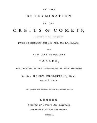 On the Determination of the Orbist of Comets, according to the methode of ... Boscovich and ... De La Place