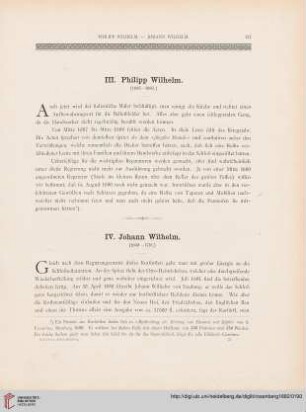 III: Philipp Wilhelm. (1685-1690.)