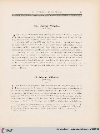 III: Philipp Wilhelm. (1685-1690.)