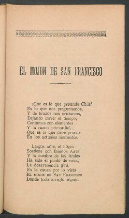 El mojón de San Francisco