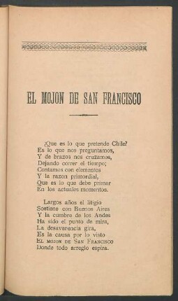 El mojón de San Francisco