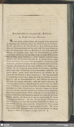 Stickstofffreie organische Säuren