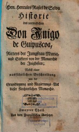 Wunderbahre Geschichte des Ignatius von Loyola, 2.