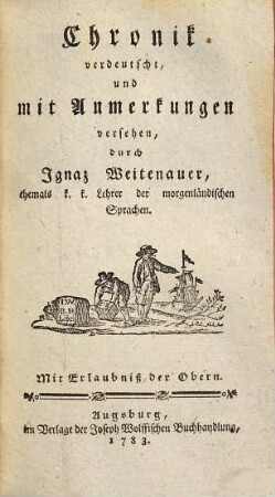 Biblia Sacra, oder Die heilige Schrift des Alten Testaments, 6. Chronik