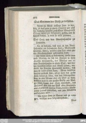 Das Gerinnen der Milch zu verhüten.