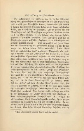 Auffassung der Probleme
