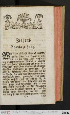 Ziehens Prophezeihung