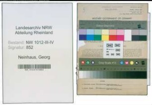 Entnazifizierung Georg Neinhaus , geb. 30.06.1894 (Kaufmann)