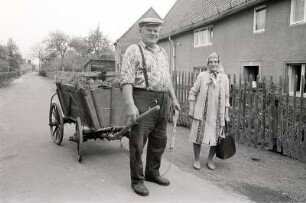 Handwagen mit Mist