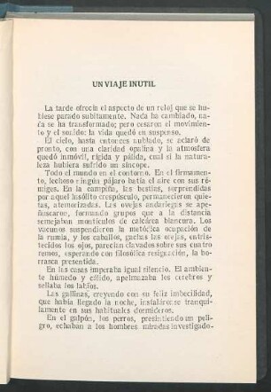 Un viaje inútil