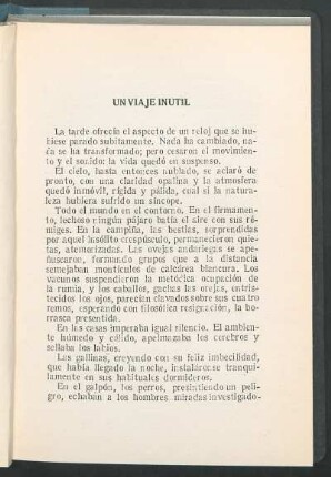 Un viaje inútil