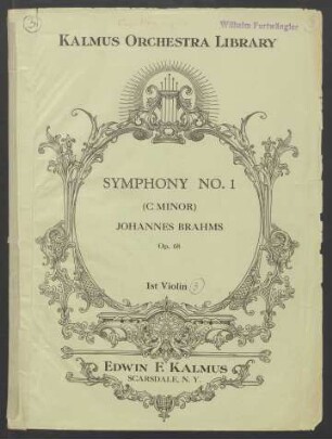 Symphony no. 1 c moll : op. 68