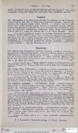 Nachtrag (Nr. 882 - 890)