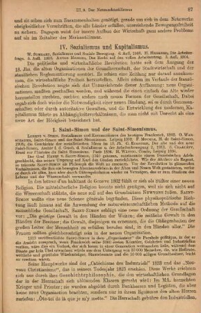 IV. Sozialismus und Kapitalismus