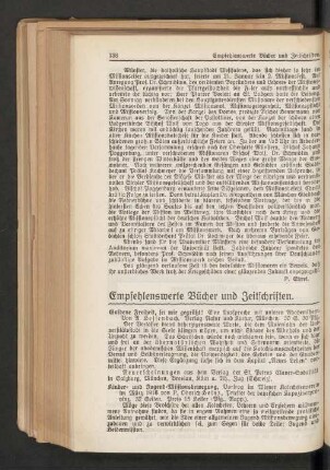 Empfehlenswerte Bücher und Zeitschriften
