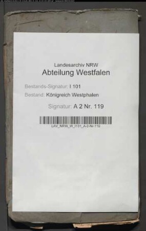 Aktiv- und Passivkapitalien des Damenstifts auf dem Berge in Herford