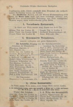 2. Renommirte Weinstuben