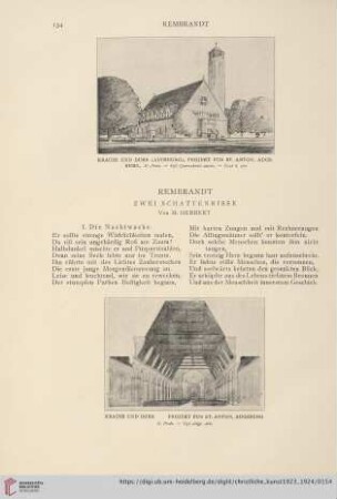 Rembrant: Zwei Schattenrisse