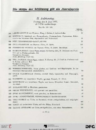 II. Auktionstag. Freitag, den 4. Juni 1937, ab 3 Uhr nachmittags (Nr. 186-363)