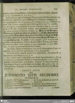 Caput XXIII. De Juramento Litis Decisorio