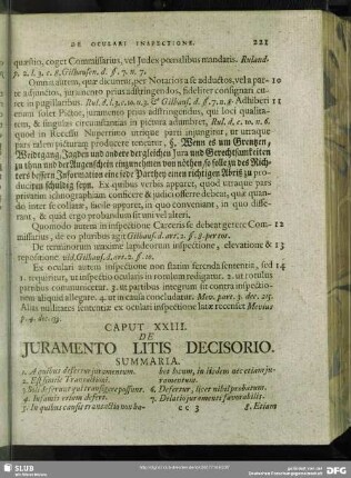 Caput XXIII. De Juramento Litis Decisorio