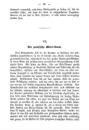 VII. Der preußische Mittel-Raum