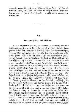 VII. Der preußische Mittel-Raum